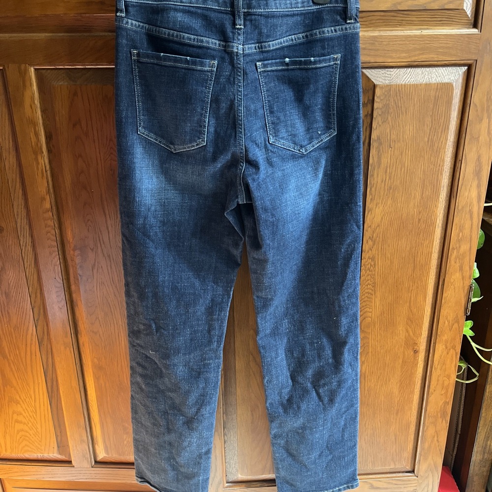 Liverpool‎ Women's High Rise Straight Leg Jeans Size 8 / 29 Dark Wash Stretch - Picture 6 of 11